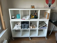 Partij witte open vakkenkasten / opbergrekken - afbeelding 2 van  3