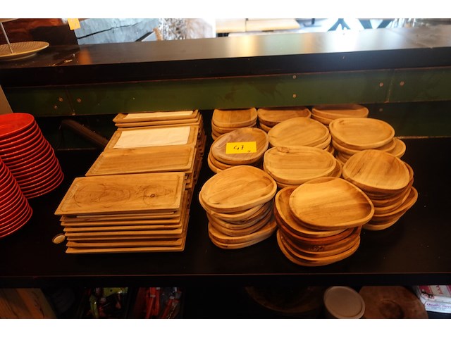 Partij wood & food serveeerplanken - afbeelding 1 van  5