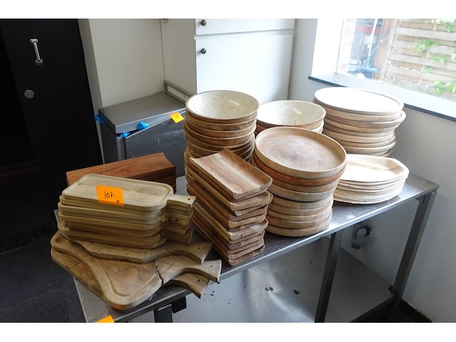 Partij wood & food serveeerplanken - afbeelding 1 van  8