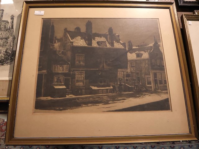 Partij zwart wit prenten (x5) - afbeelding 2 van  5