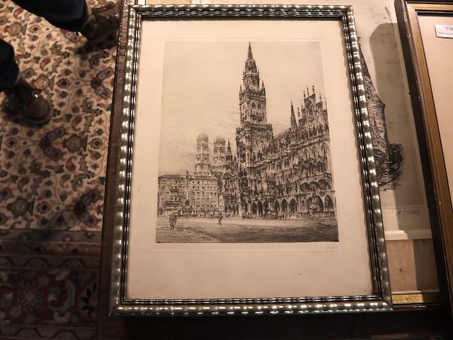 Partij zwart wit prenten (x5) - afbeelding 3 van  5