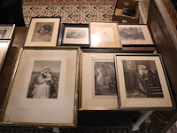 Partij zwart wit prenten (x7) - afbeelding 1 van  7