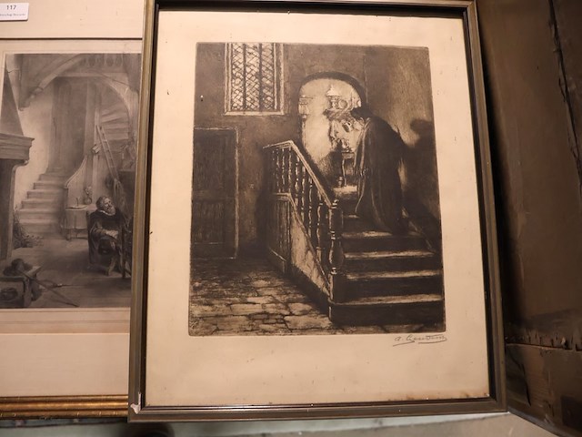 Partij zwart wit prenten (x7) - afbeelding 2 van  7