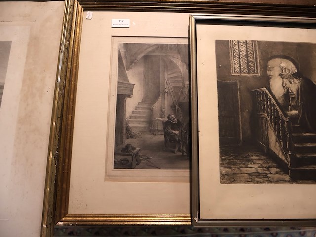 Partij zwart wit prenten (x7) - afbeelding 3 van  7