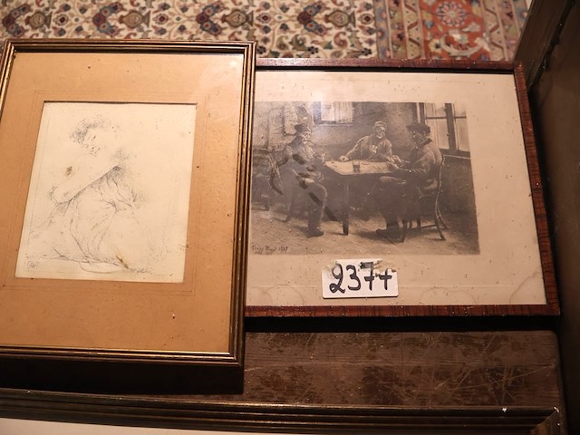 Partij zwart wit prenten (x7) - afbeelding 7 van  7