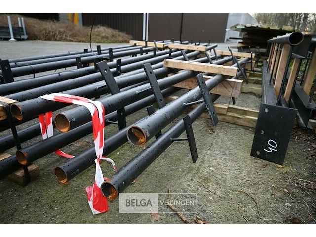 Partij zwarte stalen buizen - afbeelding 8 van  10