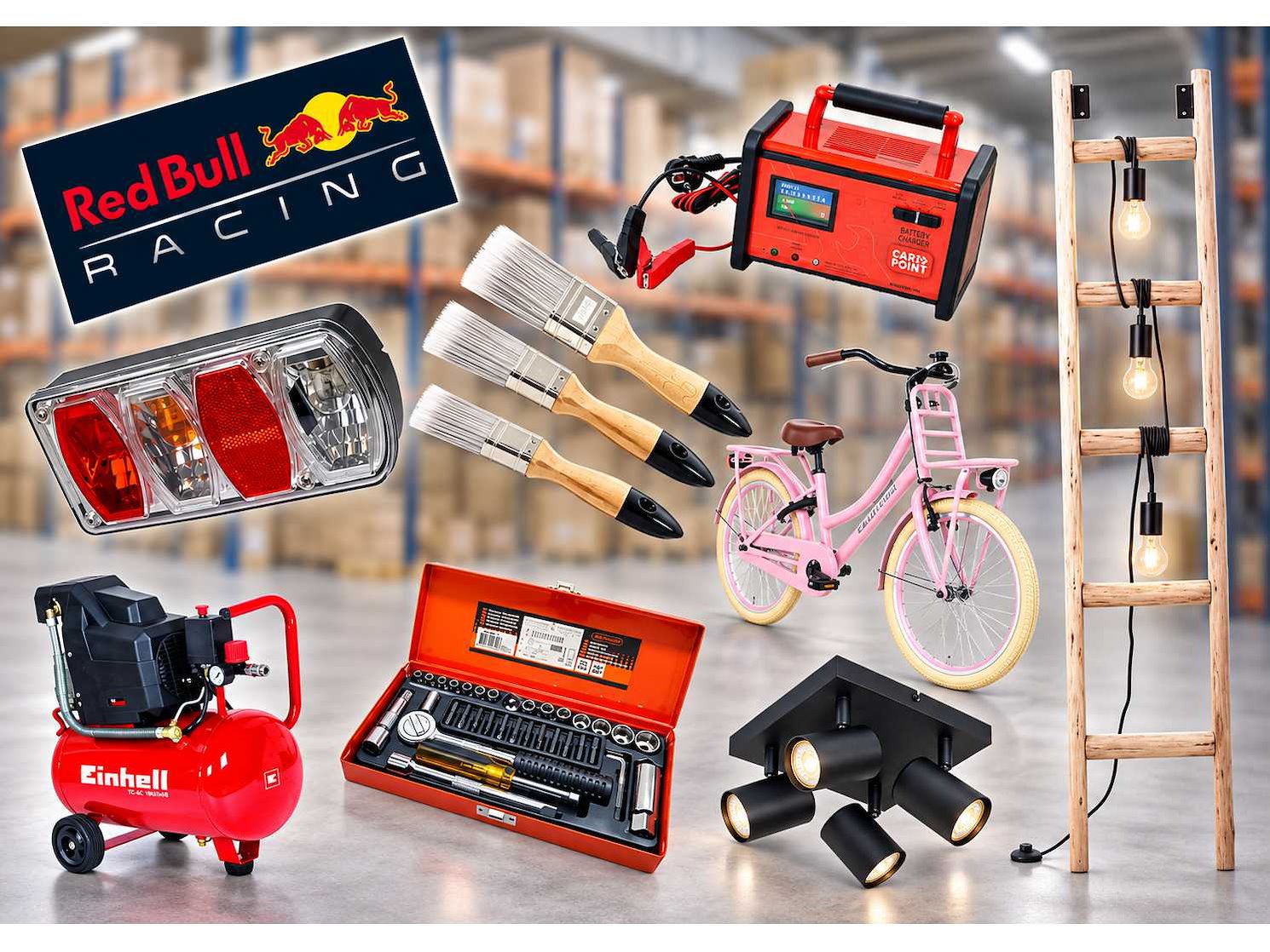 Partijhandel met max verstappen merchandise, verlichting, gereedschap en doe-het-zelf artikelen