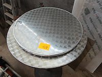 Partytafel (1 blad van diameter 70 en 1 blad van diameter 60) - afbeelding 2 van  3