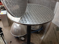 Partytafel (1 blad van diameter 70 en 1 blad van diameter 60) - afbeelding 3 van  3