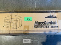 Partytent 3 x 4 m antraciet met zijwanden - afbeelding 3 van  3