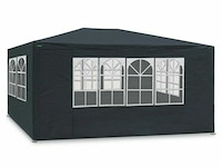 Partytent 3 x 4 meter antraciet met zijwanden