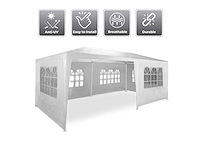 Partytent 3x6m - zijwanden - wit - afbeelding 5 van  6