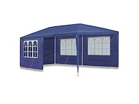 Partytent 3x6m met zijwanden blauw - afbeelding 1 van  4