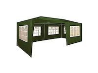 Partytent 3x6m met zijwanden groen - afbeelding 1 van  4