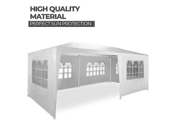 Partytent 4x8m - zijwanden - wit - afbeelding 3 van  6