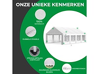 Partytent 4x8m - zijwanden - wit - afbeelding 3 van  6
