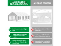 Partytent 4x8m - zijwanden - wit - afbeelding 4 van  6