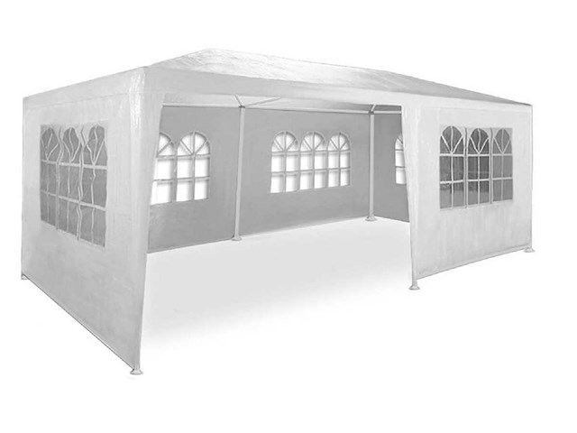 Partytent 4x8m - zijwanden - wit - afbeelding 1 van  6