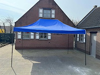 Partytent easy-up blauw 3x4,5m foldable nieuw - afbeelding 1 van  3