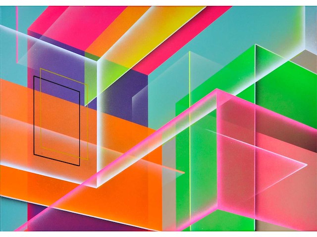 Pascal brouwer - acryl en airbrush op doek - afbeelding 1 van  6