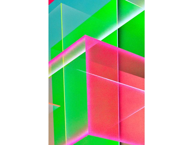 Pascal brouwer - acryl en airbrush op doek - afbeelding 3 van  6