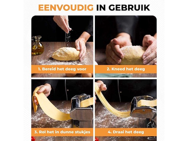 Pastamachine rvs - afbeelding 4 van  7