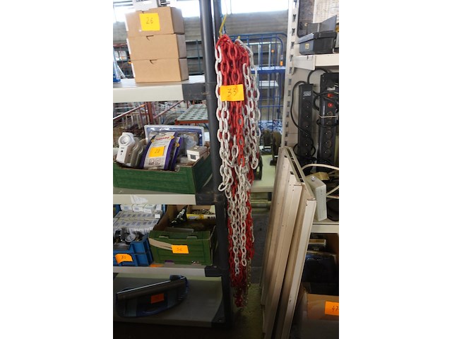 Pastieken kettingen (rood/wit) - afbeelding 1 van  1