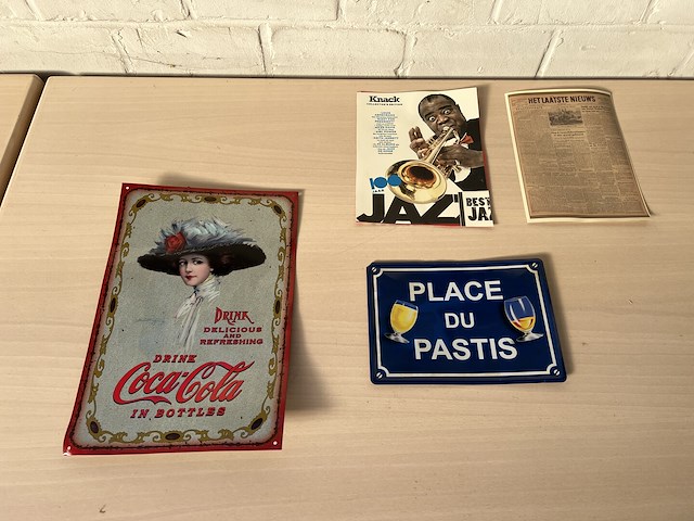 Pastis en coca cola plaat - afbeelding 1 van  3