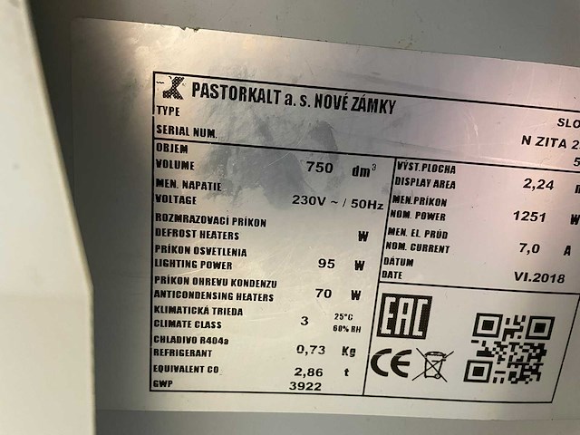 Pastorkalt - newzita 2500v - koelvitrine - afbeelding 6 van  7