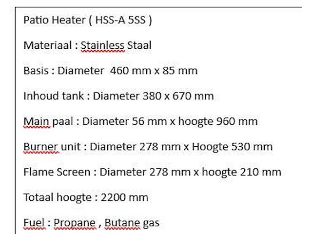 Patio heater - afbeelding 2 van  2