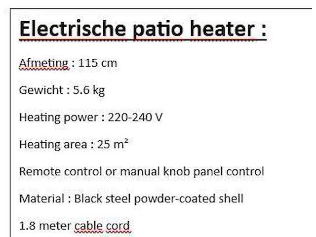 Patio heater - afbeelding 2 van  2