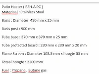 Patio heater - afbeelding 2 van  2
