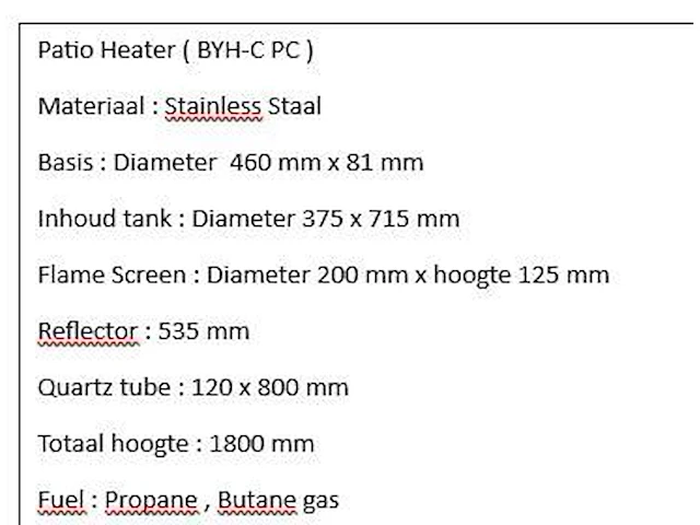 Patio heater - afbeelding 2 van  2