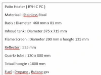 Patio heater - afbeelding 2 van  2
