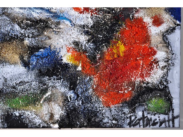 Patricia - landschap aan de waterkant - gemengde techniek op doek - 50x70 cm - afbeelding 2 van  7