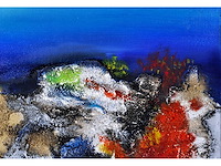 Patricia - landschap aan de waterkant - gemengde techniek op doek - 50x70 cm - afbeelding 3 van  7