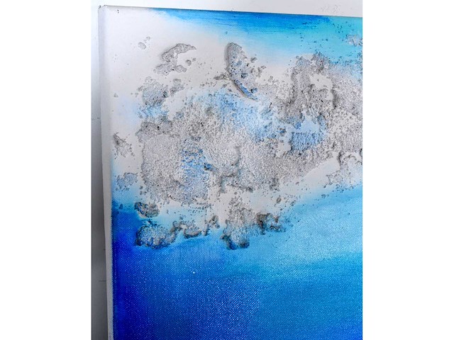 Patricia - landschap aan de waterkant - gemengde techniek op doek - 50x70 cm - afbeelding 5 van  7