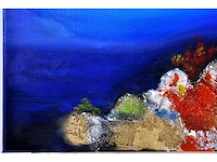 Patricia - landschap aan de waterkant - gemengde techniek op doek - 50x70 cm - afbeelding 5 van  9