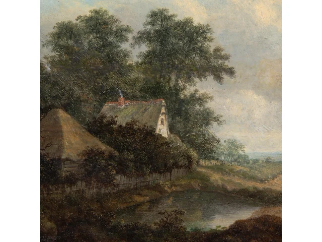 Patrick nasmyth (1787-1831), figures in a rural landscape, oil on oak 19.5 x 24 cm. (7.67 x 9.44 in.), frame: 36 x 41 cm. (14.16 x 16.14 in.) - afbeelding 5 van  5