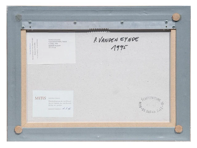 Patrick vanden eynde (1964), untitled, 1995, watercolour on paper, 25 x 35 cm. (9.83 x 13.77 in.), frame: 29 x 39 cm. (11.41 x 15.34 in.) - afbeelding 3 van  4