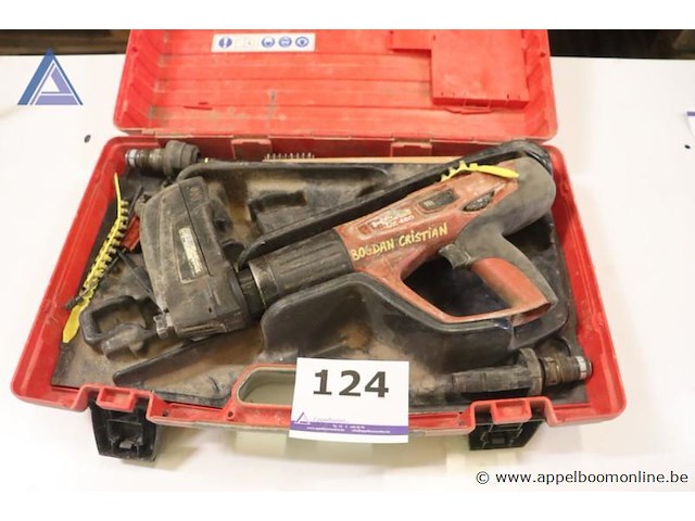 Patronenpistool - hilti - dx 460 toebehoren - koffer, spijkers, accessoires - afbeelding 1 van  3