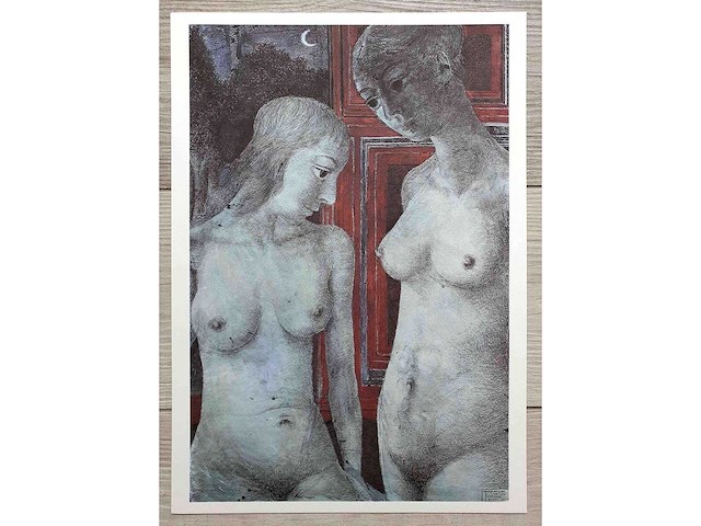 Paul delvaux - figures au clair de lune - offset - afbeelding 2 van  3