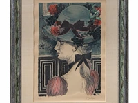 Paul delvaux (1897-1994), 'chapeau', lithograph, n° 51/75 63.5 x 43.5 cm. (25 x 17.12 in.), frame: 96.5 x 73.5 cm. (37.99 x 28.94 in.) - afbeelding 2 van  7
