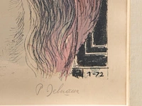 Paul delvaux (1897-1994), 'chapeau', lithograph, n° 51/75 63.5 x 43.5 cm. (25 x 17.12 in.), frame: 96.5 x 73.5 cm. (37.99 x 28.94 in.) - afbeelding 4 van  7
