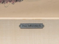 Paul delvaux (1897-1994), 'chapeau', lithograph, n° 51/75 63.5 x 43.5 cm. (25 x 17.12 in.), frame: 96.5 x 73.5 cm. (37.99 x 28.94 in.) - afbeelding 7 van  7