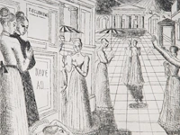 Paul delvaux (1897-1994), 'dehors l’ombre argandie' (1972), etching, n° 100/150 31.5 x 44 cm. (12.40 x 17.32 in.), frame: 82 x 92 cm. (32.28 x 36.21 in.) - afbeelding 8 van  8
