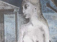 Paul delvaux (1897-1994), 'l'idole', lithograph, n° 60/75 61 x 42 cm. (24.01 x 16.53 in.), frame: 95.5 x 77 cm. (37.60 x 30.30 in.) - afbeelding 4 van  7