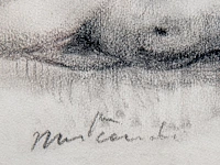 Paul delvaux (1897-1994), 'nu couché', pencil drawing (+) , frame: 46 x 55 cm. (18.10 x 21.64 in.) - afbeelding 4 van  5