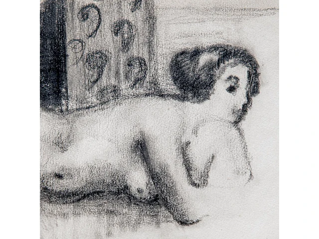 Paul delvaux (1897-1994), 'nu couché', pencil drawing (+) , frame: 46 x 55 cm. (18.10 x 21.64 in.) - afbeelding 5 van  5