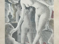 Paul delvaux (1897-1994), 'salomé', lithograph, n° 6/50 60 x 40 cm. (23.62 x 15 3/4 in.), frame: 98.5 x 78.5 cm. (38.78 x 30.91 in.)